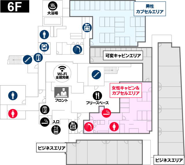 フロアマップ6F